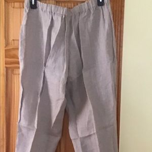 Marina Rinaldi Grey linen Pants 18W, new w/o tag